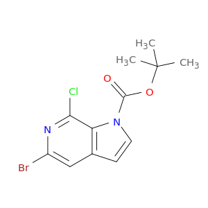 tert-Butyl 5-bromo-7-chloro-1H-pyrrolo[2,3-c]pyridine-1-carboxylate