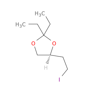 1,3-Dioxolane, 2,2-diethyl-4-(2-iodoethyl)-, (4S)-