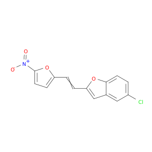 Benzofuran, 5-chloro-2-[2-(5-nitro-2-furanyl)ethenyl]-