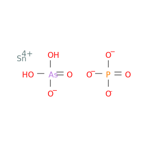 Tin arsenate phosphate