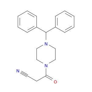 3-[4-(Diphenylmethyl)piperazin-1-yl]-3-oxopropanenitrile
