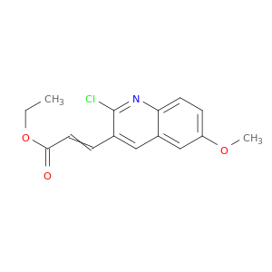 2-Propenoic acid, 3-(2-chloro-6-methoxy-3-quinolinyl)-, ethyl ester
