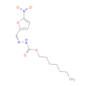 Hydrazinecarboxylic acid, [(5-nitro-2-furanyl)methylene]-, heptyl ester