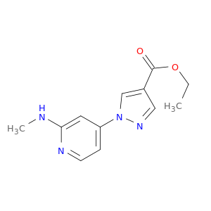 Ethyl 1-(2-(methylamino)pyridin-4-yl)-1H-pyrazole-4-carboxylate