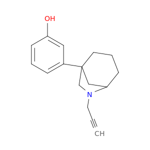 (-)-3-(6-(2-PROPYNYL)-6-AZABICYCLO(3.2.1)OCT-1-YL)PHENOL