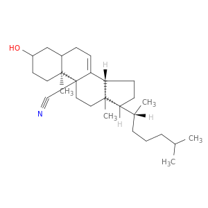 Cholestane-9-carbonitrile,3-(acetyloxy)-7-[(methylsulfonyl)oxy]-, (3b,5a,7a)- (9CI)