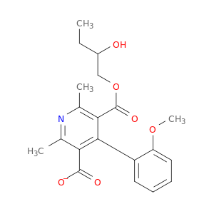3,5-Pyridinedicarboxylic acid, 4-(2-methoxyphenyl)-2,6-dimethyl-, ethyl2-hydroxyethyl ester