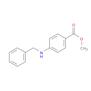 Benzoic acid, 4-[(phenylmethyl)amino]-, methyl ester