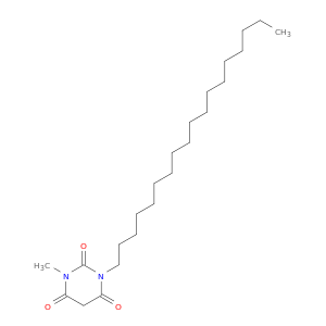 2,4,6(1H,3H,5H)-Pyrimidinetrione, 1-methyl-3-octadecyl-