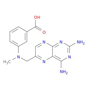 3-(((2,4-Diaminopteridin-6-yl)methyl)(methyl)amino)benzoic acid