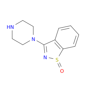 1,2-Benzisothiazole, 3-(1-piperazinyl)-, 1-oxide