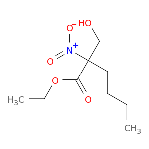 Hexanoic acid, 2-(hydroxymethyl)-2-nitro-, ethyl ester