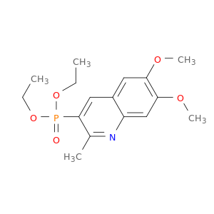 Phosphonic acid, (6,7-dimethoxy-2-methyl-3-quinolinyl)-, diethyl ester