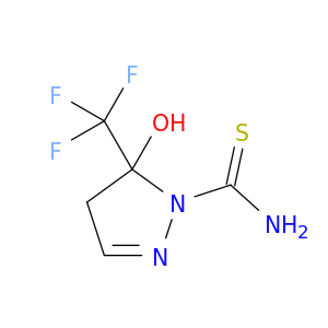 5-Hydroxy-5-(trifluoromethyl)-4,5-dihydro-1H-pyrazole-1-carbothioamide