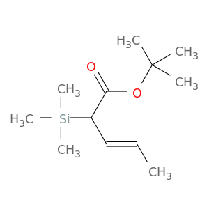 3-Pentenoic acid, 2-(trimethylsilyl)-, 1,1-dimethylethyl ester, (E)-