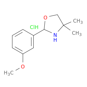 Oxazolidine, 2-(3-methoxyphenyl)-4,4-dimethyl-, hydrochloride