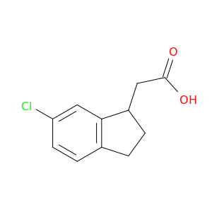 1H-Indene-1-acetic acid, 6-chloro-2,3-dihydro-
