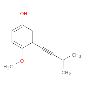 Phenol, 4-methoxy-3-(3-methyl-3-buten-1-ynyl)-
