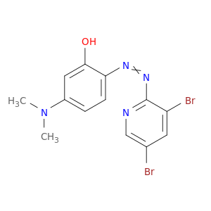 Phenol, 2-[(3,5-dibromo-2-pyridinyl)azo]-5-(dimethylamino)-