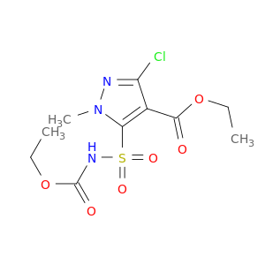1H-Pyrazole-4-carboxylicacid, 3-chloro-5-[[(ethoxycarbonyl)amino]sulfonyl]-1-methyl-, ethyl ester