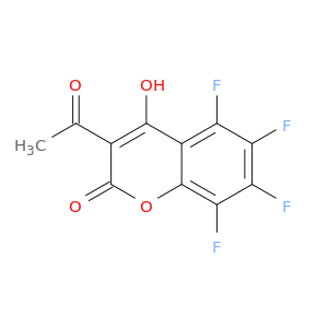 2H-1-Benzopyran-2-one, 3-acetyl-5,6,7,8-tetrafluoro-4-hydroxy-