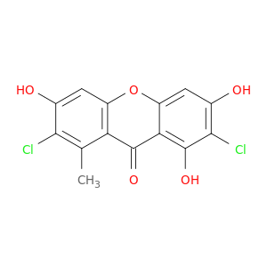 9H-Xanthen-9-one, 2,7-dichloro-1,3,6-trihydroxy-8-methyl-
