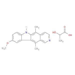 2-hydroxypropanoic acid- 9-methoxy-5,11-dimethyl-6h-pyrido[4,3-b]carbazole(1:1)