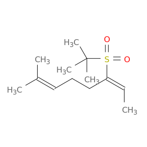 2,6-Octadiene, 6-[(1,1-dimethylethyl)sulfonyl]-2-methyl-, (E)-