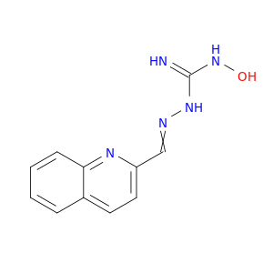 (2-QUINOLINYLMETHYLENE)-N-HYDROXY-N'-AMINOGUANIDINE