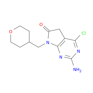 2-Amino-4-chloro-7-((tetrahydro-2H-pyran-4-yl)methyl)-5H-pyrrolo[2,3-d]pyrimidin-6(7H)-one