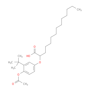 2-[4-(acetyloxy)-3-tert-butylphenoxy]tetradecanoic acid