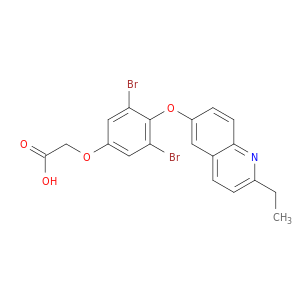 Acetic acid, 2-[3,5-dibromo-4-[(2-ethyl-6-quinolinyl)oxy]phenoxy]-