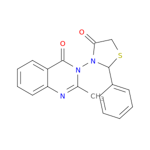 4(3H)-Quinazolinone, 2-methyl-3-(4-oxo-2-phenyl-3-thiazolidinyl)-