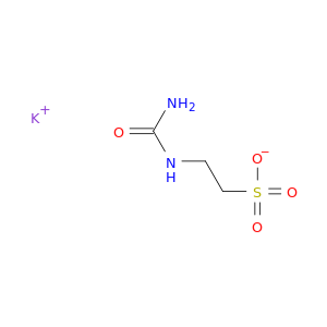 Ethanesulfonic acid,2-[(aminocarbonyl)amino]-, potassium salt (1:1)