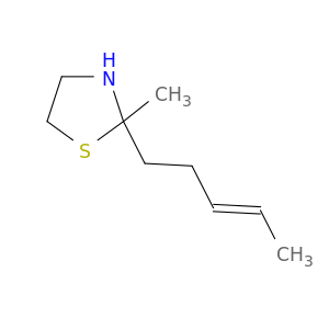 Thiazolidine,2-methyl-2-(3-pentenyl)-, (E)- (9CI)