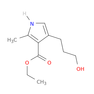 1H-Pyrrole-3-carboxylic acid, 4-(3-hydroxypropyl)-2-methyl-, ethyl ester