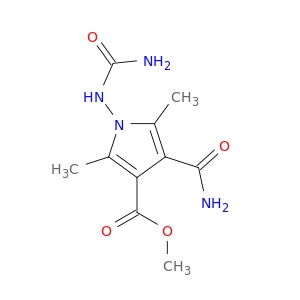 methyl 4-carbamoyl-1-(carbamoylamino)-2,5-dimethyl-pyrrole-3-carboxylate