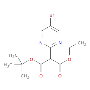 1-叔-丁基 3-乙基 2-(5-溴嘧啶-2-基)丙二酸酯