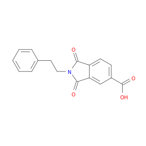 1,3-Dioxo-2-(2-phenylethyl)-2,3-dihydro-1H-isoindole-5-carboxylic Acid