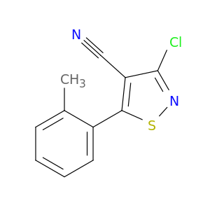 4-Isothiazolecarbonitrile, 3-chloro-5-(2-methylphenyl)-