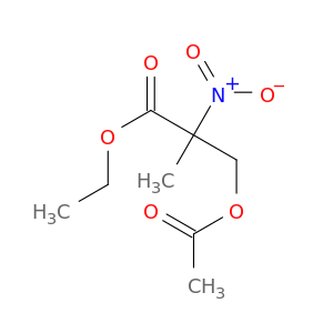 Propanoic acid, 3-(acetyloxy)-2-methyl-2-nitro-, ethyl ester