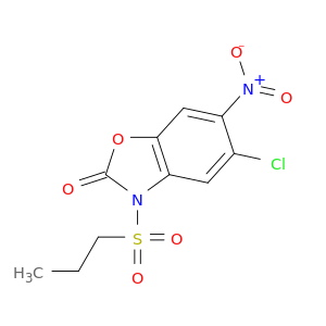2(3H)-Benzoxazolone, 5-chloro-6-nitro-3-(propylsulfonyl)-