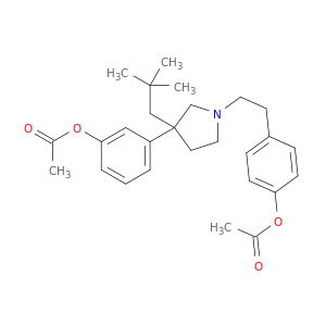 4-{2-[3-(3-acetoxyphenyl)-3-(2,2-dimethylpropyl)pyrrolidin-1-yl]ethyl}phenyl acetate