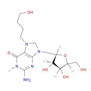 1H-Purinium,2-amino-6,9-dihydro-7-(4-hydroxybutyl)-6-oxo-9-b-D-ribofuranosyl- (9CI)