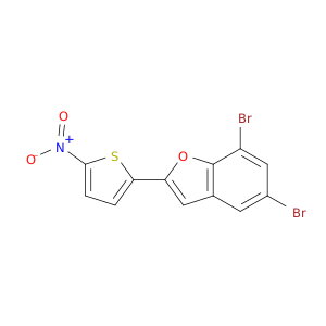 Benzofuran, 5,7-dibromo-2-(5-nitro-2-thienyl)-