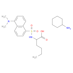 环己胺CPOMD。用N-[[5-(二甲基氨基)-1-萘基]磺酰基]NORLEUNLINE(1：1)