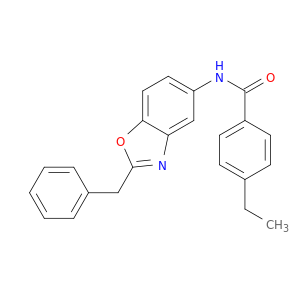 Benzamide, 4-ethyl-N-[2-(phenylmethyl)-5-benzoxazolyl]-