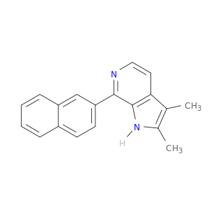 1H-Pyrrolo[2,3-c]pyridine, 2,3-dimethyl-7-(2-naphthalenyl)-