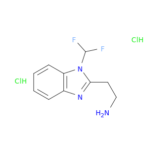 2-[1-(difluoromethyl)-1H-1,3-benzodiazol-2-yl]ethan-1-amine dihydrochloride