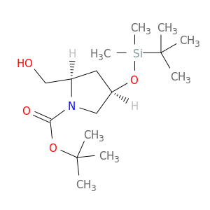 tert-Butyl (2R,4R)-4-[(tert-butyldimethylsilyl)oxy]-2-(hydroxymethyl)pyrrolidine-1-carboxylate